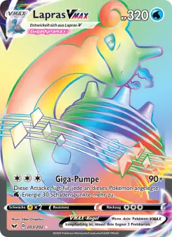 Pokémon-Karte Lapras VMAX 203/202