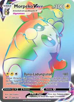 Pokémon-Karte Morpeko VMAX 204/202