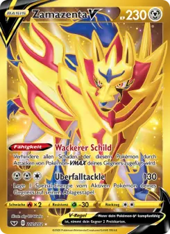 Pokémon-Karte Zamazenta V 212/202