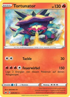 Pokémon-Karte Tortunator 029/202