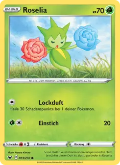 Pokémon-Karte Roselia 003/202