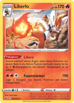 Pokémon-Karte Liberlo 034/202