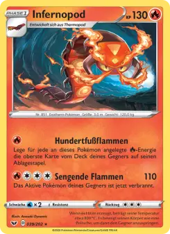 Pokémon-Karte Infernopod 039/202