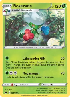 Pokémon-Karte Roserade 004/202