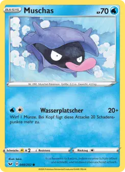 Pokémon-Karte Muschas 040/202