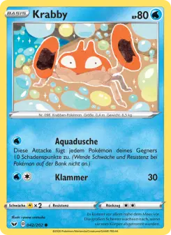 Pokémon-Karte Krabby 042/202