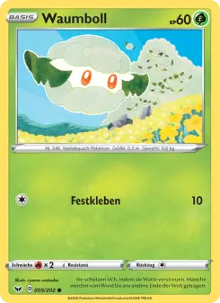 Pokémon-Karte Waumboll 005/202