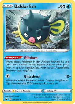 Pokémon-Karte Baldorfish 051/202