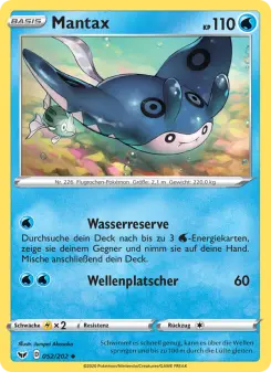 Pokémon-Karte Mantax 052/202