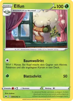 Pokémon-Karte Elfun 006/202