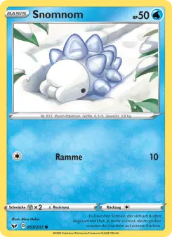 Pokémon-Karte Snomnom 063/202