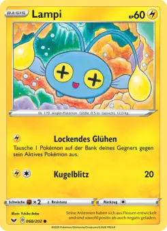 Pokémon-Karte Lampi 068/202