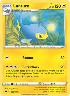 Pokémon-Karte Lanturn 069/202