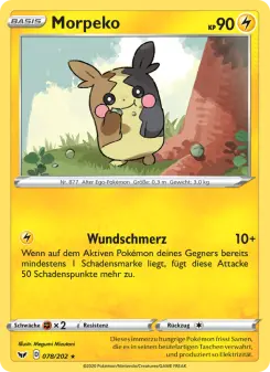 Pokémon-Karte Morpeko 078/202