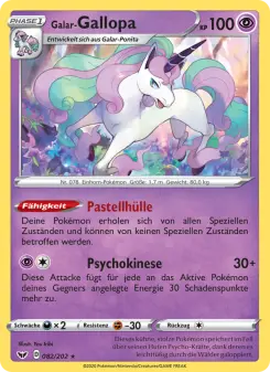 Pokémon-Karte Galar-Gallopa 082/202