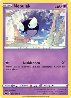 Pokémon-Karte Nebulak 083/202