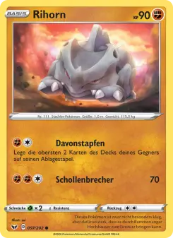 Pokémon-Karte Rihorn 097/202