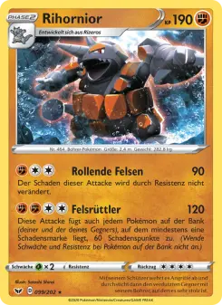 Pokémon-Karte Rihornior 099/202