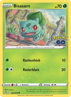 Pokémon-Karte Bisasam 001/078