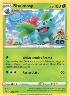 Pokémon-Karte Bisaknosp 002/078