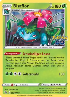 Pokémon-Karte Bisaflor 003/078