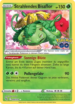 Pokémon-Karte Strahlendes Bisaflor 004/078