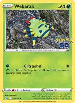 Pokémon-Karte Webarak 006/078