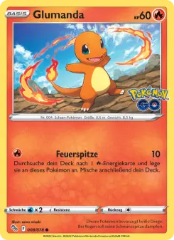 Pokémon-Karte Glumanda 008/078