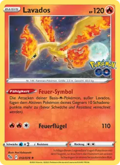 Pokémon-Karte Lavados 012/078