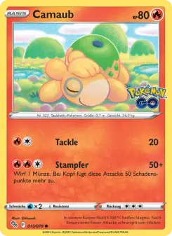 Pokémon-Karte Camaub 013/078