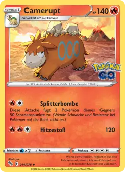 Pokémon-Karte Camerupt 014/078