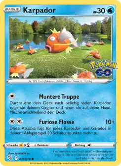 Pokémon-Karte Karpador 021/078