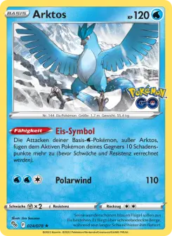 Pokémon-Karte Arktos 024/078
