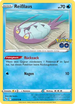 Pokémon-Karte Reißlaus 025/078