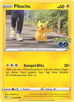 Pokémon-Karte Pikachu 027/078