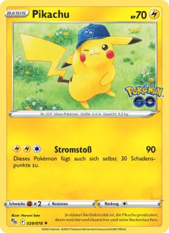 Pokémon-Karte Pikachu 028/078