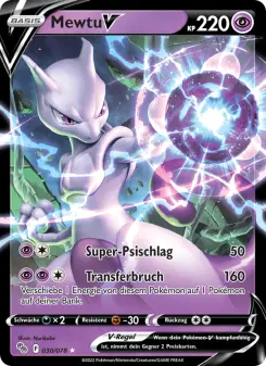 Pokémon-Karte Mewtu V 030/078
