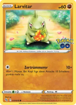 Pokémon-Karte Larvitar 037/078