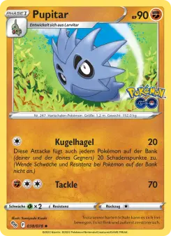 Pokémon-Karte Pupitar 038/078