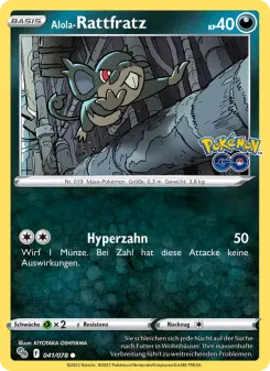 Pokémon-Karte Alola-Rattfratz 041/078