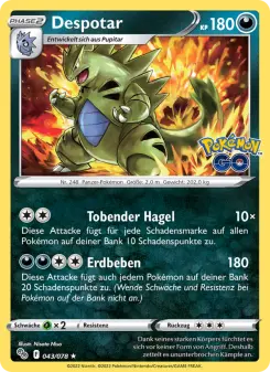 Pokémon-Karte Despotar 043/078