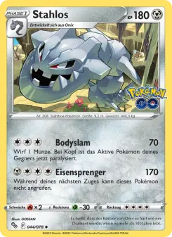 Pokémon-Karte Stahlos 044/078