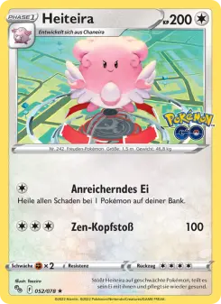 Pokémon-Karte Heiteira 052/078