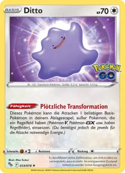 Pokémon-Karte Ditto 053/078