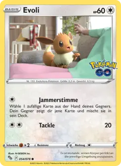 Pokémon-Karte Evoli 054/078