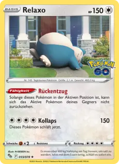 Pokémon-Karte Relaxo 055/078