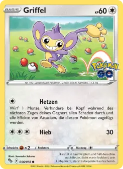 Pokémon-Karte Griffel 056/078