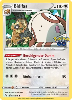 Pokémon-Karte Bidifas 060/078
