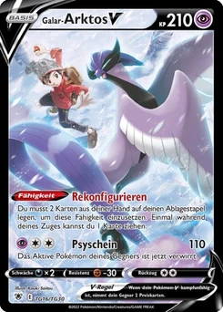 Pokémon-Karte Galar-Arktos V TG16