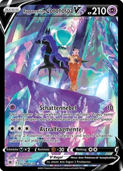 Pokémon-Karte Rappenreiter-Coronospa V TG17